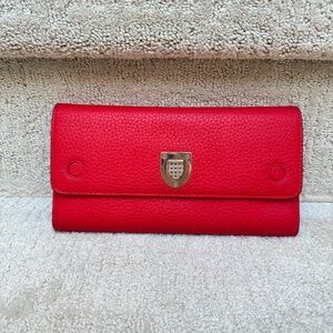 Christian Dior Diorama Wallet on Chain in Red Leather